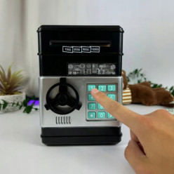 Peniaze box elektronické trezor s PIN pre bankovky mince hračka pre deti