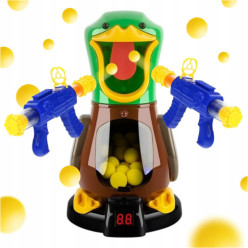 Głodna kaczka strzelanie do...