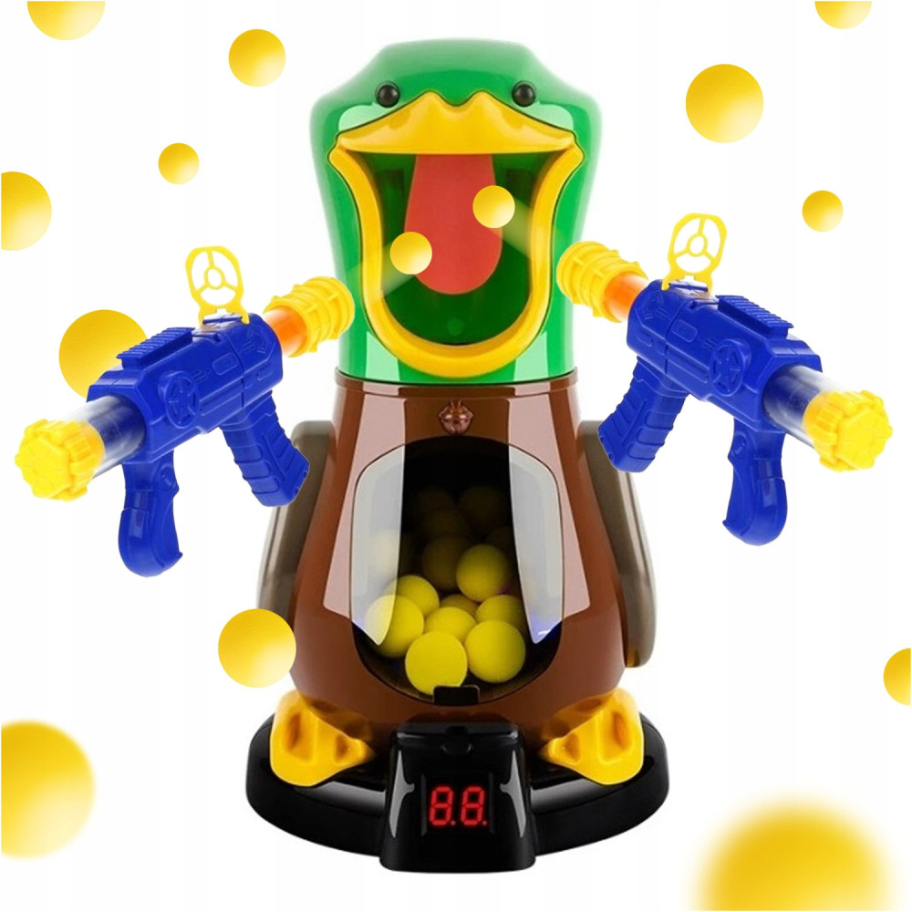 Głodna kaczka strzelanie do celu 2 pistolety gra zręcznościowa