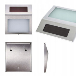 Podświetlany numer domu tabliczka z numerem lampa solarna led metalowa