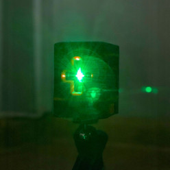 Poziomica laserowa elektroniczna płaszczyznowa laser krzyżowy zielony z etui