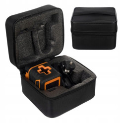 Poziomica laserowa elektroniczna płaszczyznowa laser krzyżowy zielony z etui