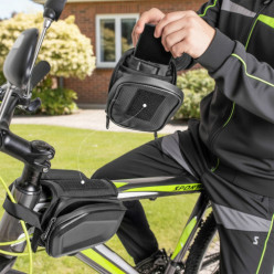 Sakwa rowerowa wodoodporna torba saszetka na ramę telefon etui pojemna