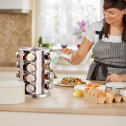 Boîtes rotatives pour rack d'épices 16pcs porte-épices