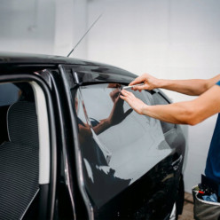 Folia do przyciemniania szyb 300 x75cm samochodowa szara 40% ochrona UV