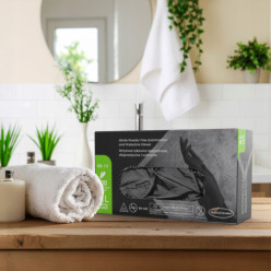 Rękawiczki nitrylowe 100szt czarne bezpudrowe rozmiar XL mocne rękawice