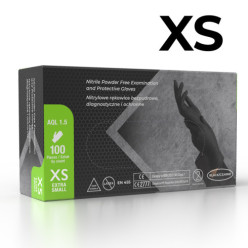 Gants nitriles 100pcs noir...