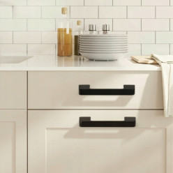 Uchwyt meblowy zestaw 10 szt czarny mat 96mm do szafek kuchennych