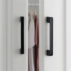 Uchwyt meblowy zestaw 10 szt czarny mat 96mm do szafek kuchennych