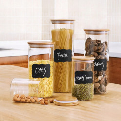 Naklejki na słoiki etykiety samoprzylepne na przyprawy przetwory 24 szt