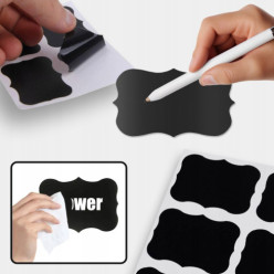 Jar stickers self-adhesive labels for spices preserves 24 pcs