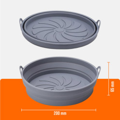 Silikonowa forma okrągła wkład air fryer do frytkownicy beztłuszczowej 20cm