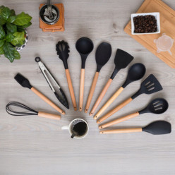 Silicone kitchen utensils set of kitchen tools accessories 12 pcs