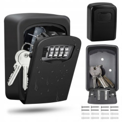 Metalowy sejf ścienny...