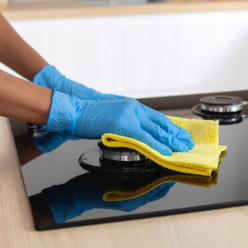 Rękawiczki nitrylowe rękawice bezpudrowe niebieskie blue 100 szt rozmiar L