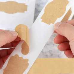 Naklejki na słoiki samoprzylepne etykiety na przyprawy przetwory 300 szt