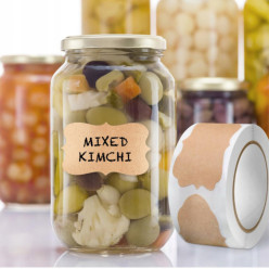 Naklejki na słoiki samoprzylepne etykiety na przyprawy przetwory 300 szt