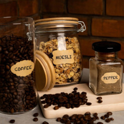 Naklejki na słoiki samoprzylepne etykiety na przyprawy przetwory 300 szt