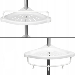 Bathroom shelf stand corner telescopic rack for the shower and bath