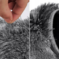 Dywaniki łazienkowe zestaw 3 częściowy miękkie antypoślizgowe szary