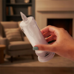 Świeczka elektryczna wkład do zniczy świeczka brokatowa 16cm z bateriami