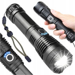 Mocna latarka taktyczna led...