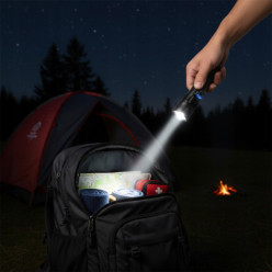 Mocna latarka taktyczna led akumulatorowa zoom survivalowa na prezent