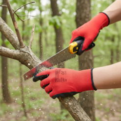 Rękawice robocze rękawiczki latex lateks ogrodowe zestaw 12 par rozmiar XXL