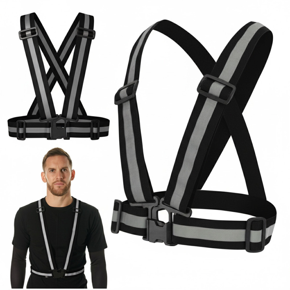 Kamizelka odblaskowa - czarny