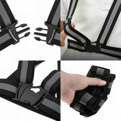 Kamizelka odblaskowa - czarny