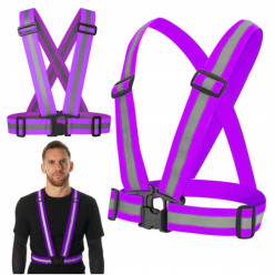 Reflective vest - purple