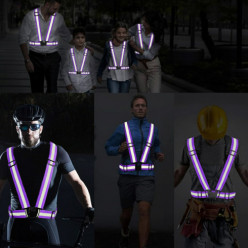 Veste réfléchissante - violet