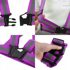 Kamizelka odblaskowa - fioletowy