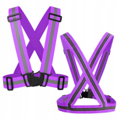 Kamizelka odblaskowa - fioletowy