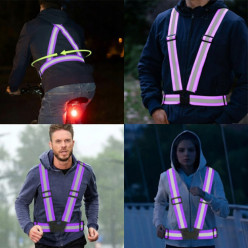Kamizelka odblaskowa - fioletowy