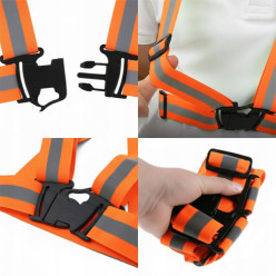 Kamizelka odblaskowa - pomarańczowy