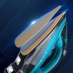 Żelazko bezprzewodowe parowe ceramiczne niebieskie 2400W