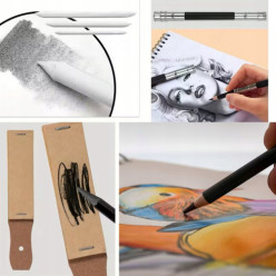 Zestaw artystyczny 146 el do malowania duży na prezent ołówki kredki w etui