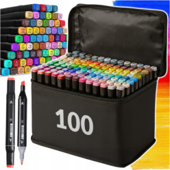 Alcohol markers - 100 pcs