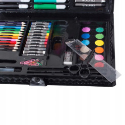 Zestaw artystyczny 86 el do malowania duży na prezent kredki ołówki