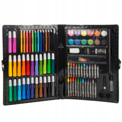 Zestaw artystyczny 86 el do malowania duży na prezent kredki ołówki