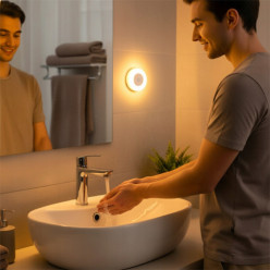 Touch LED lamp 3 light colours white warm natural night light magnetic