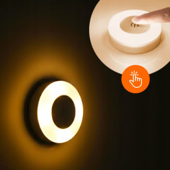 Dotyková LED lampa 3 světlé barvy bílá teplá přírodní noc světlo magnetické