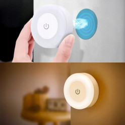 Touch LED lamp 3 light colours white warm natural night light magnetic