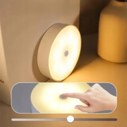 Lampka LED dotykowa okrągła usb 3 barwy światła regulacja jasności