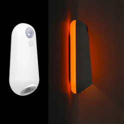 LED lámpa mozgással és sötétedés érzékelő RGB fény éjszakai lámpa USB