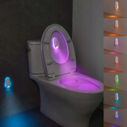 LED lámpa mozgással és sötétedés érzékelő RGB fény éjszakai lámpa USB