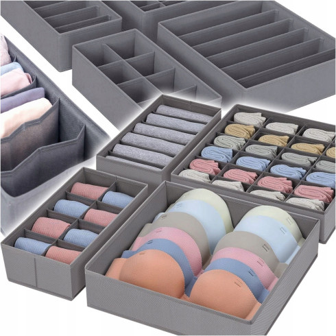 Sous-vêtements et chaussettes pour tiroirs de rangement en série de 4
