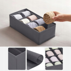 Underwear and sock organiser for wardrobe drawers dividers set of 4