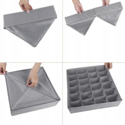 Organizer für Wäsche Socken für Schrank Schublade Trennfächer Set 4 Stück